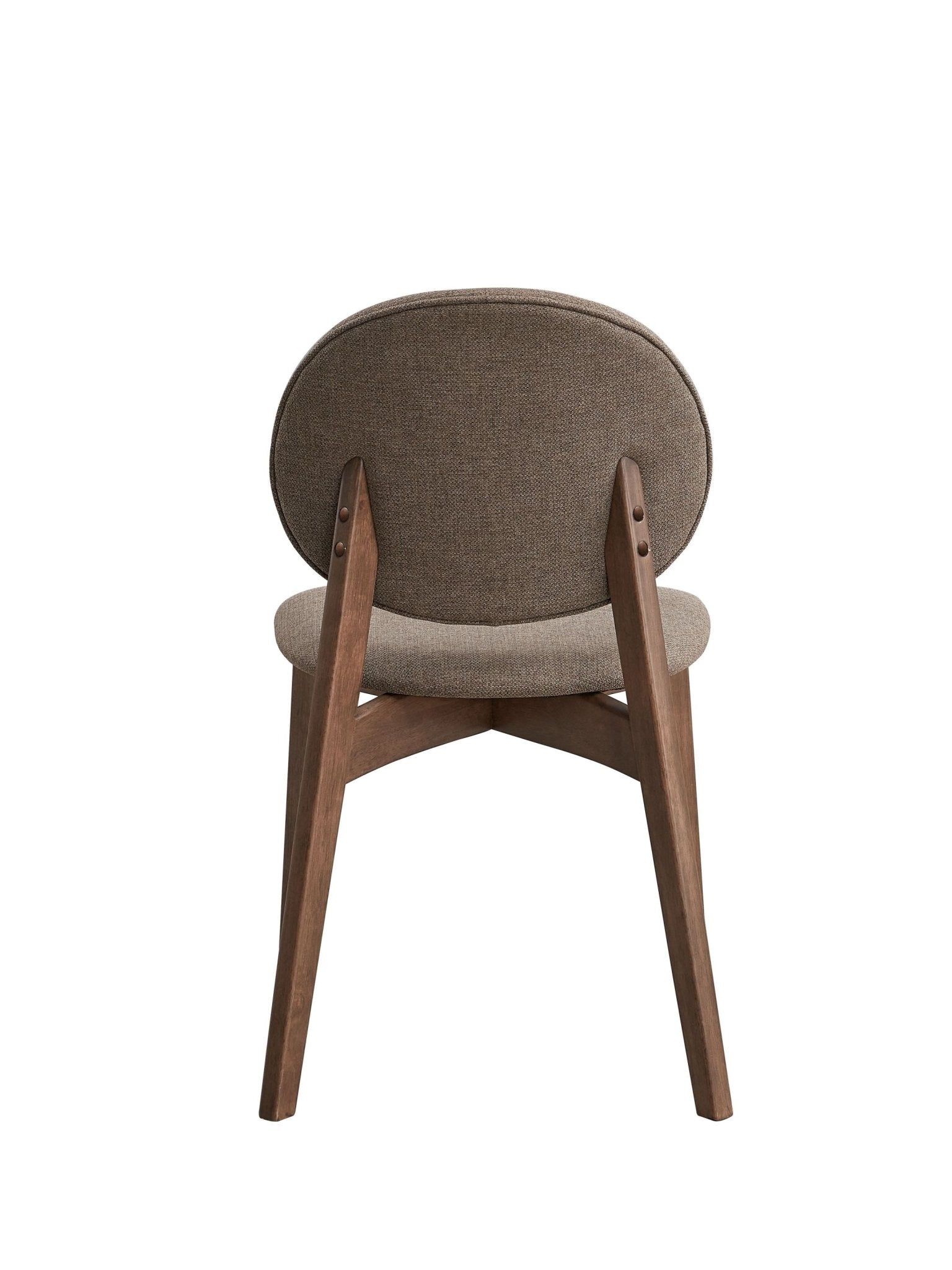 5-Piece Light Brown & Walnut Dining Set with Curved Base Table - 1st Choice Furniture Direct