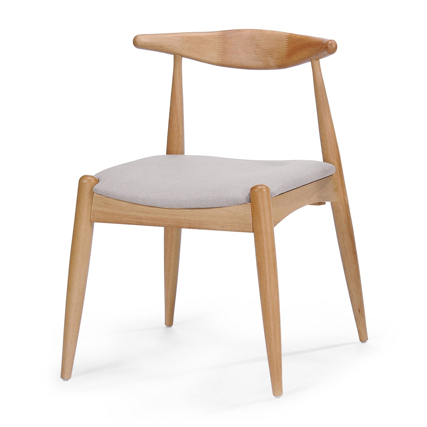 5-Piece Mid-Century Modern Dining Set with Upholstered Chairs - 1st Choice Furniture Direct
