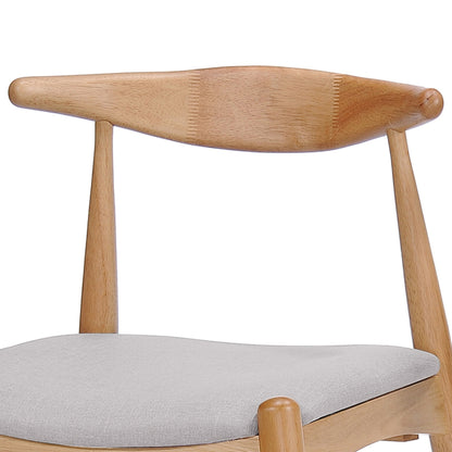 5-Piece Mid-Century Modern Dining Set with Upholstered Chairs - 1st Choice Furniture Direct