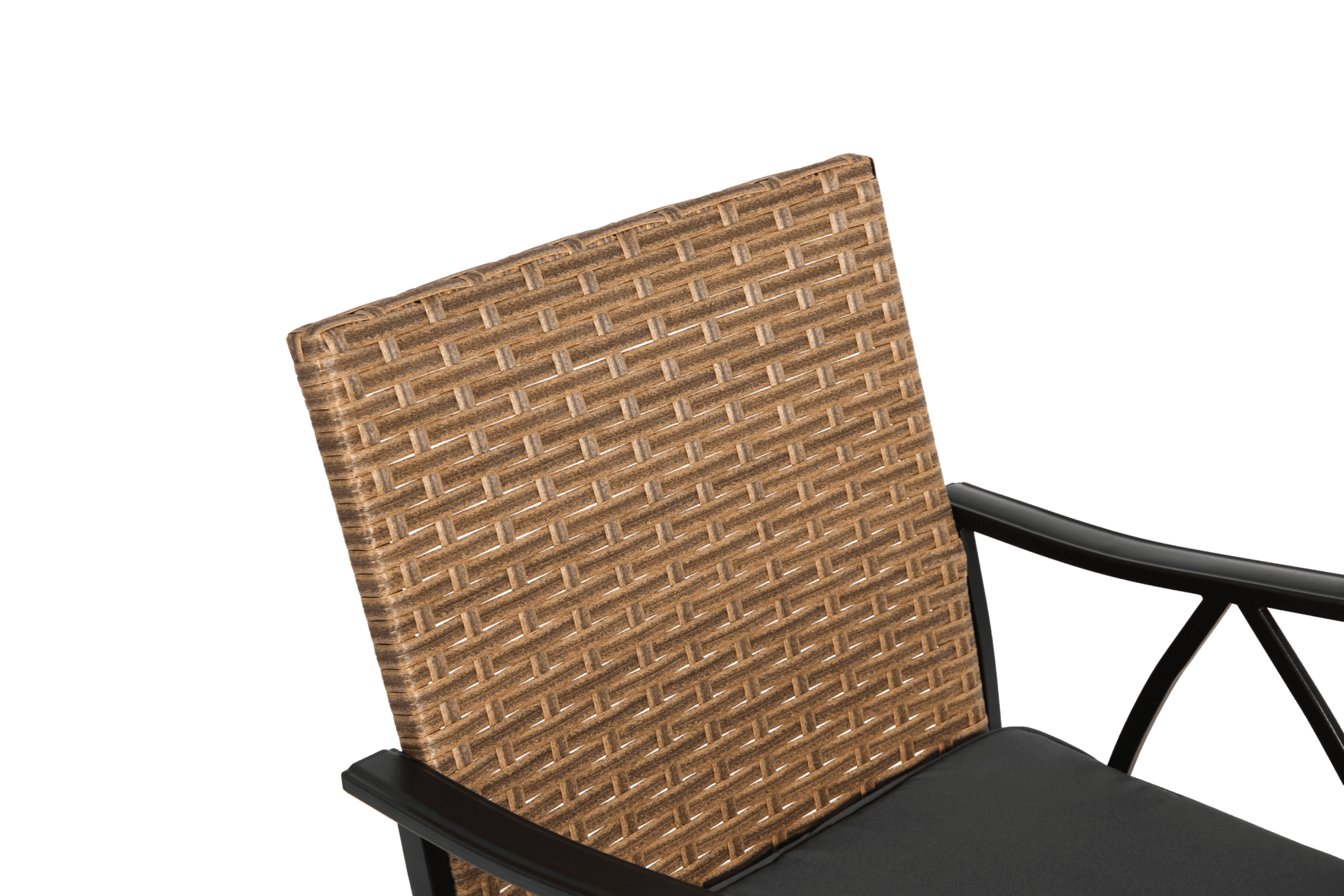 5-Piece Wicker Patio Dining Set with Umbrella Hole - 1st Choice Furniture Direct