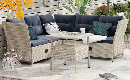 1st Choice 4-Piece All Weather Reclinable Chaise Lounge for Ultimate Comfort