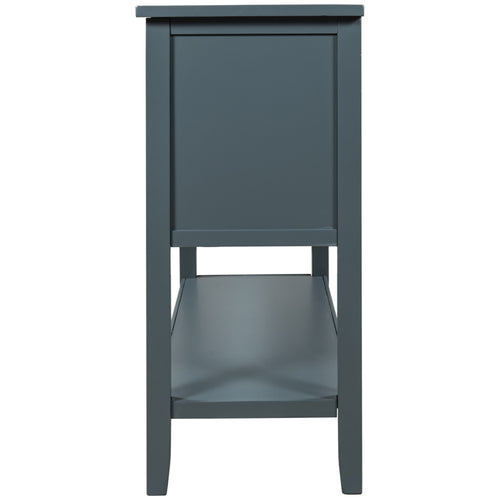 1st Choice U_STYLE 44.5" Modern Console Table Sofa Table in Blue