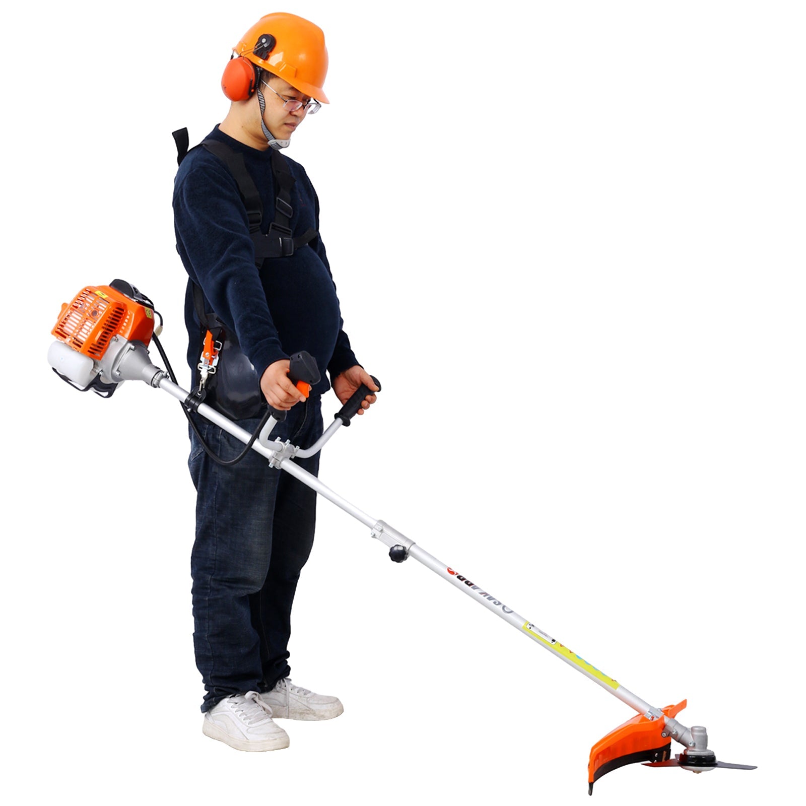 52cc Gas String Trimmer & Brush Cutter 2 - in - 1 | Heavy Duty Weed Eater with Shoulder Strap - 1st Choice Furniture Direct