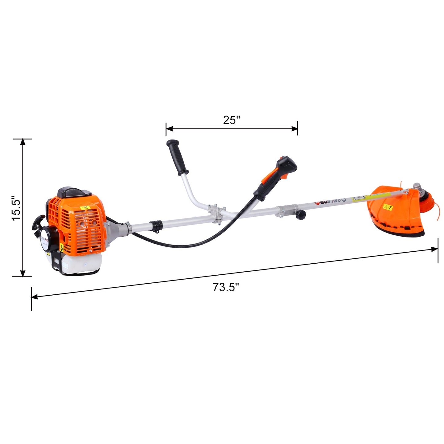 52cc Weed Eater/Wacker Gas Powered, 2 in 1 String Trimme,with 10'' Brush Cutter,Rubber Handle & Shoulder Strap Included - 1st Choice Furniture Direct
