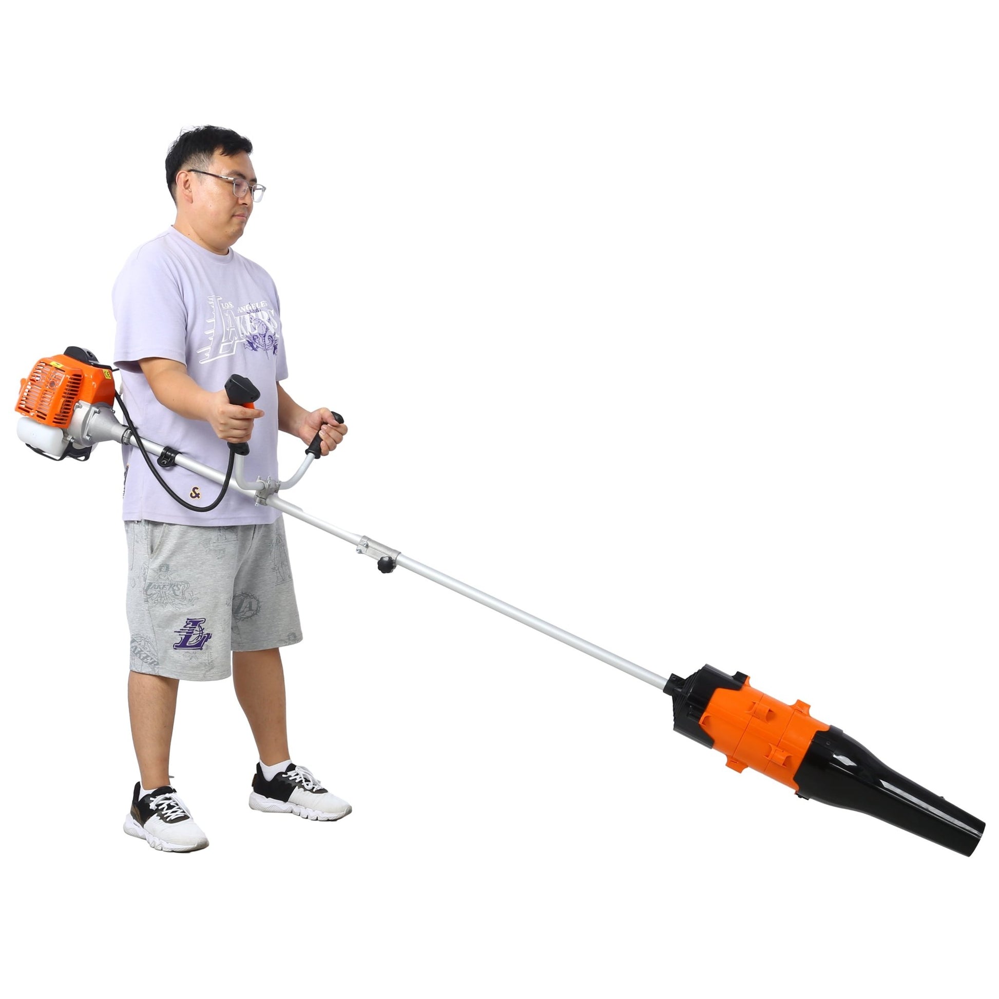 52cc Weed Eater/Wacker Gas Powered, 3 in 1 Blower, String Trimmer,with 10'' Brush Cutter,Rubber Handle & Shoulder Strap Included - 1st Choice Furniture Direct