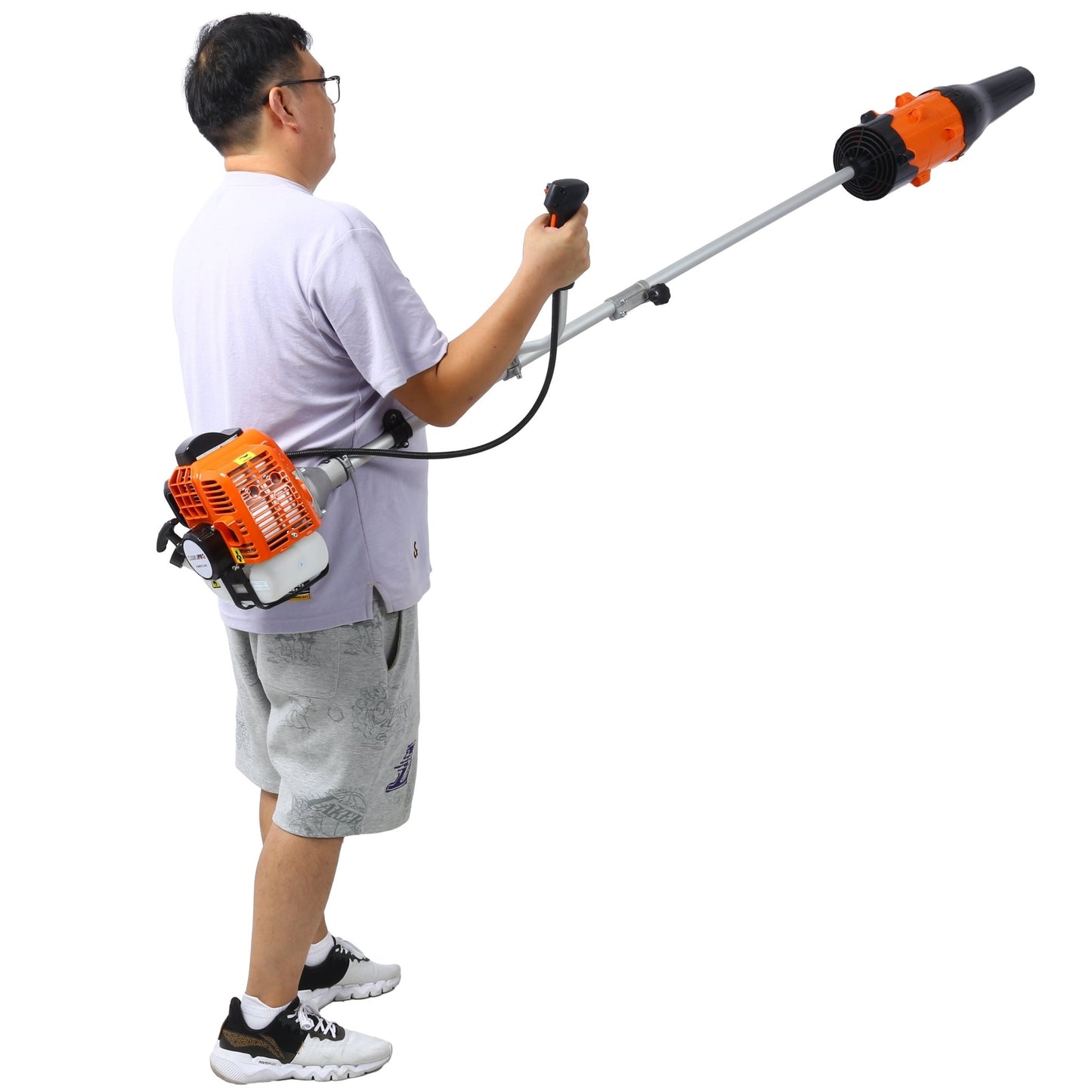 52cc Weed Eater/Wacker Gas Powered, 3 in 1 Blower, String Trimmer,with 10'' Brush Cutter,Rubber Handle & Shoulder Strap Included - 1st Choice Furniture Direct