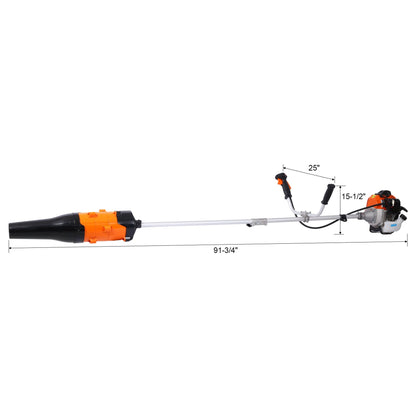 52cc Weed Eater/Wacker Gas Powered, 3 in 1 Blower, String Trimmer,with 10'' Brush Cutter,Rubber Handle & Shoulder Strap Included - 1st Choice Furniture Direct