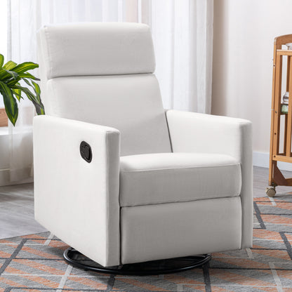 1st Choice Modern Upholstered Rocker Nursery Chair Plush Seating Glider