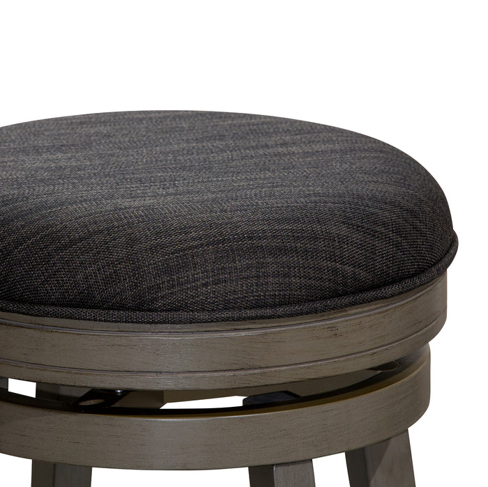 1st Choice 30" Backless Swivel Weathered Gray Bar Stool