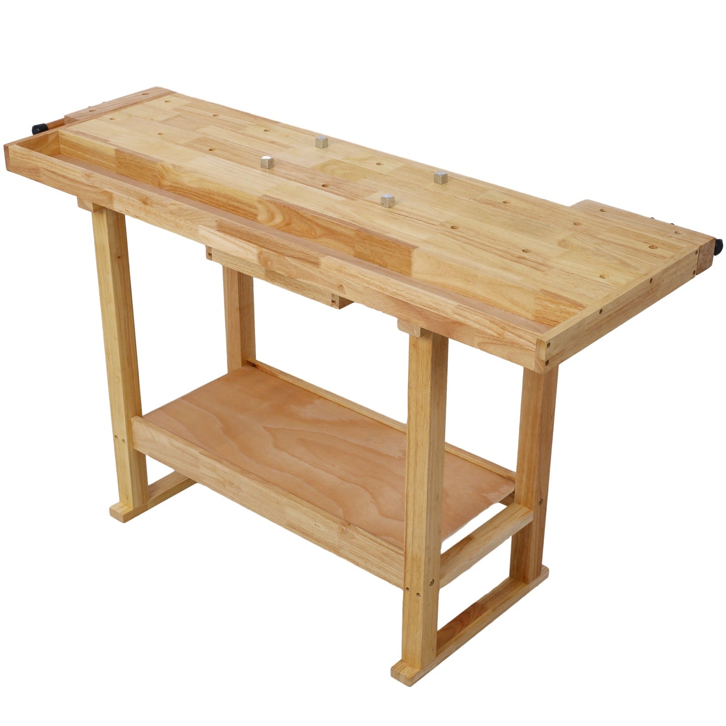 55 - Inch Wood Workbench - Wooden Workbench for Garage Workshop and Home - 1st Choice Furniture Direct