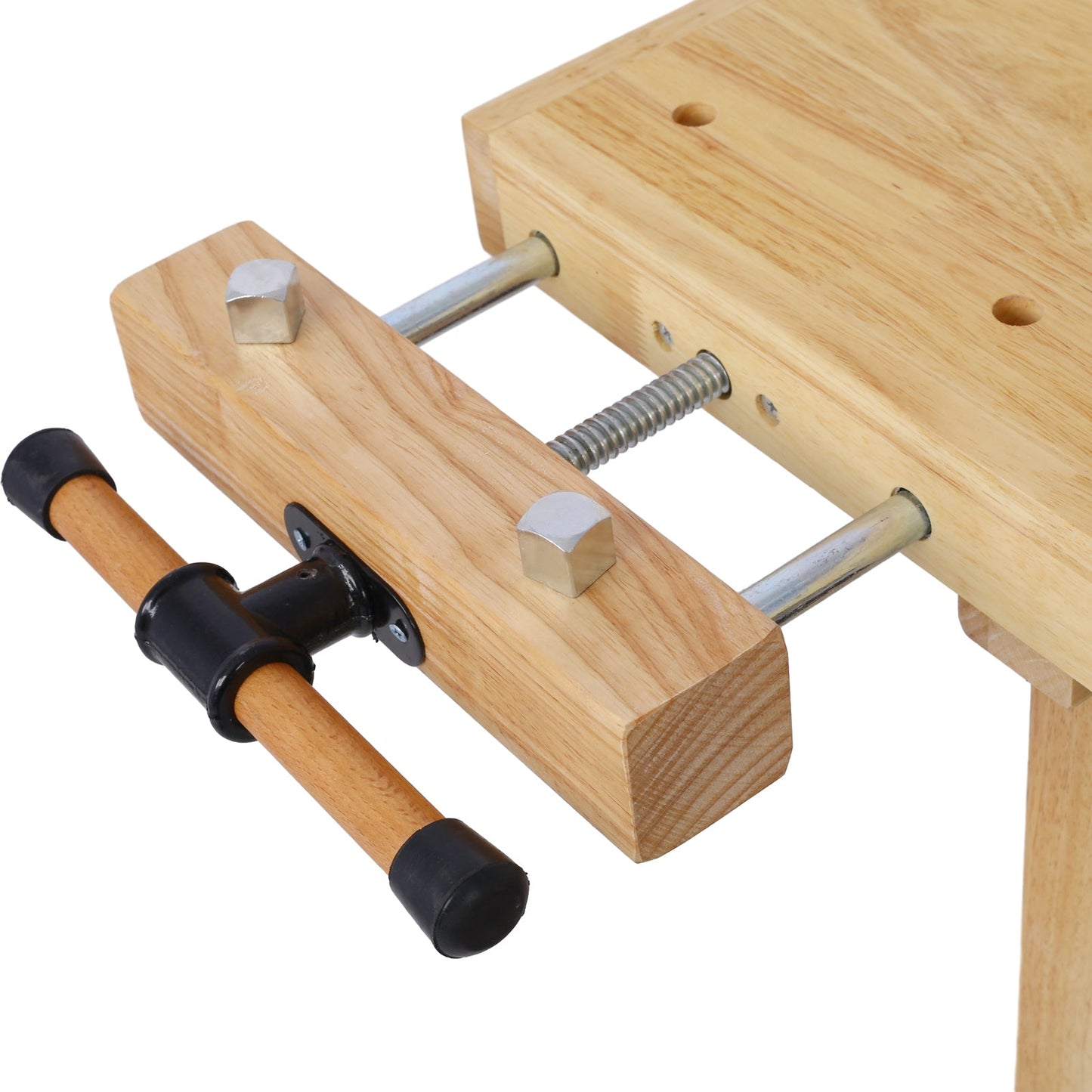 55 - Inch Wood Workbench - Wooden Workbench for Garage Workshop and Home, with Bar Clamps Set 16 inch x 4 - 3/4 inch Throat,Pack of 2 - 1st Choice Furniture Direct