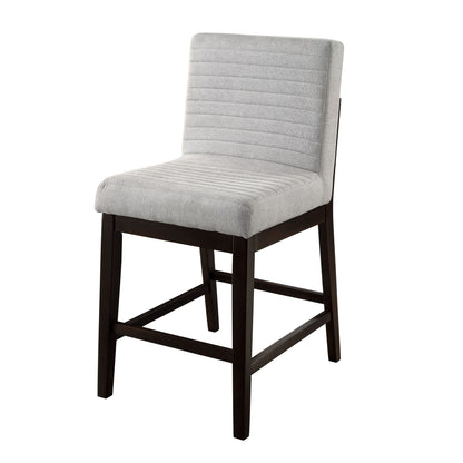 Gray Upholstered Counter Height Chair