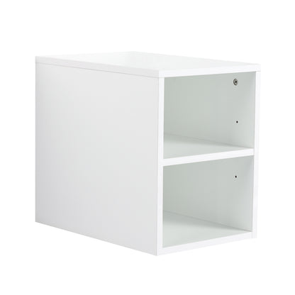 12 Inch Small Wall Mounted Storage Shelves, Suitable For Small Bathroom, Glossy White