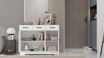 1st Choice Versatile White Sideboard Buffet Cabinet