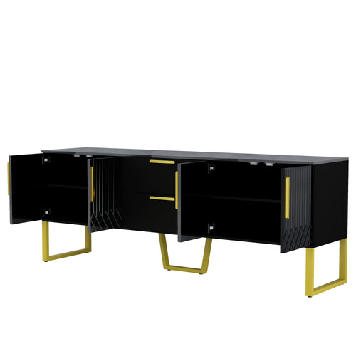 1st Choice Modern Living Room 75" TV Stand Console Table Storage Cabinet