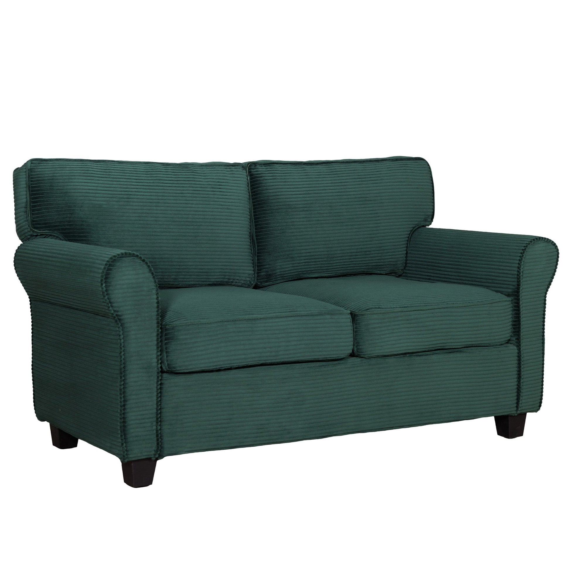 57' Modern 2 - Seater Corduroy Sofa With Removable Backrest & Seat Cushions,Padded Armrests,High Rebound Sponge Filled with Solid Wood and Composite Frame,Easy Assembly For Living Room,Bedroom,Office. - 1st Choice Furniture Direct