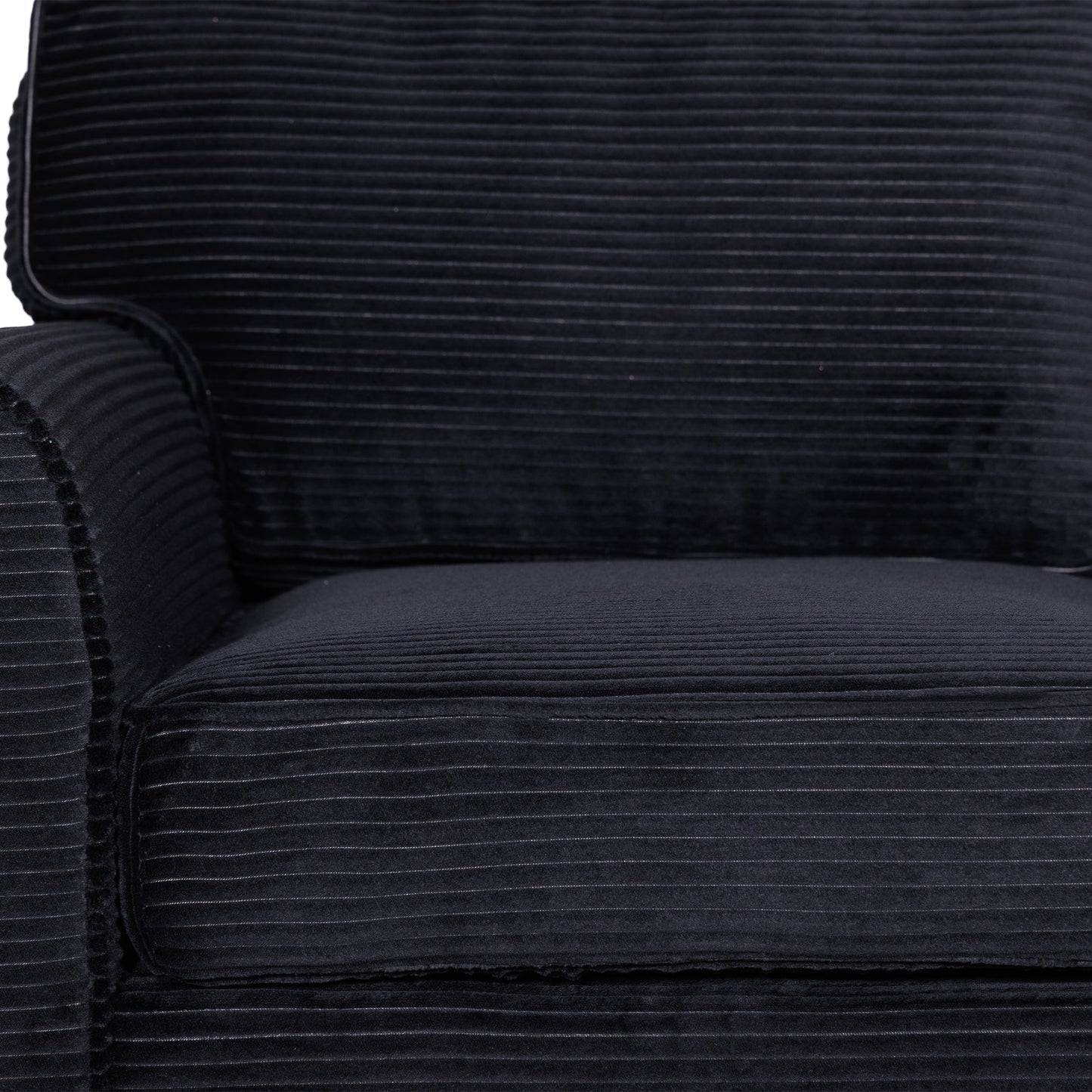 57' Modern 2 - Seater Corduroy Sofa With Removable Backrest & Seat Cushions,Padded Armrests,High Rebound Sponge Filled with Solid Wood and Composite Frame,Easy Assembly For Living Room,Bedroom,Office. - 1st Choice Furniture Direct