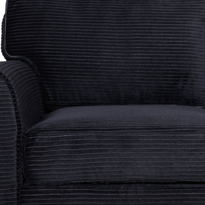 57' Modern 2 - Seater Corduroy Sofa With Removable Backrest & Seat Cushions,Padded Armrests,High Rebound Sponge Filled with Solid Wood and Composite Frame,Easy Assembly For Living Room,Bedroom,Office. - 1st Choice Furniture Direct