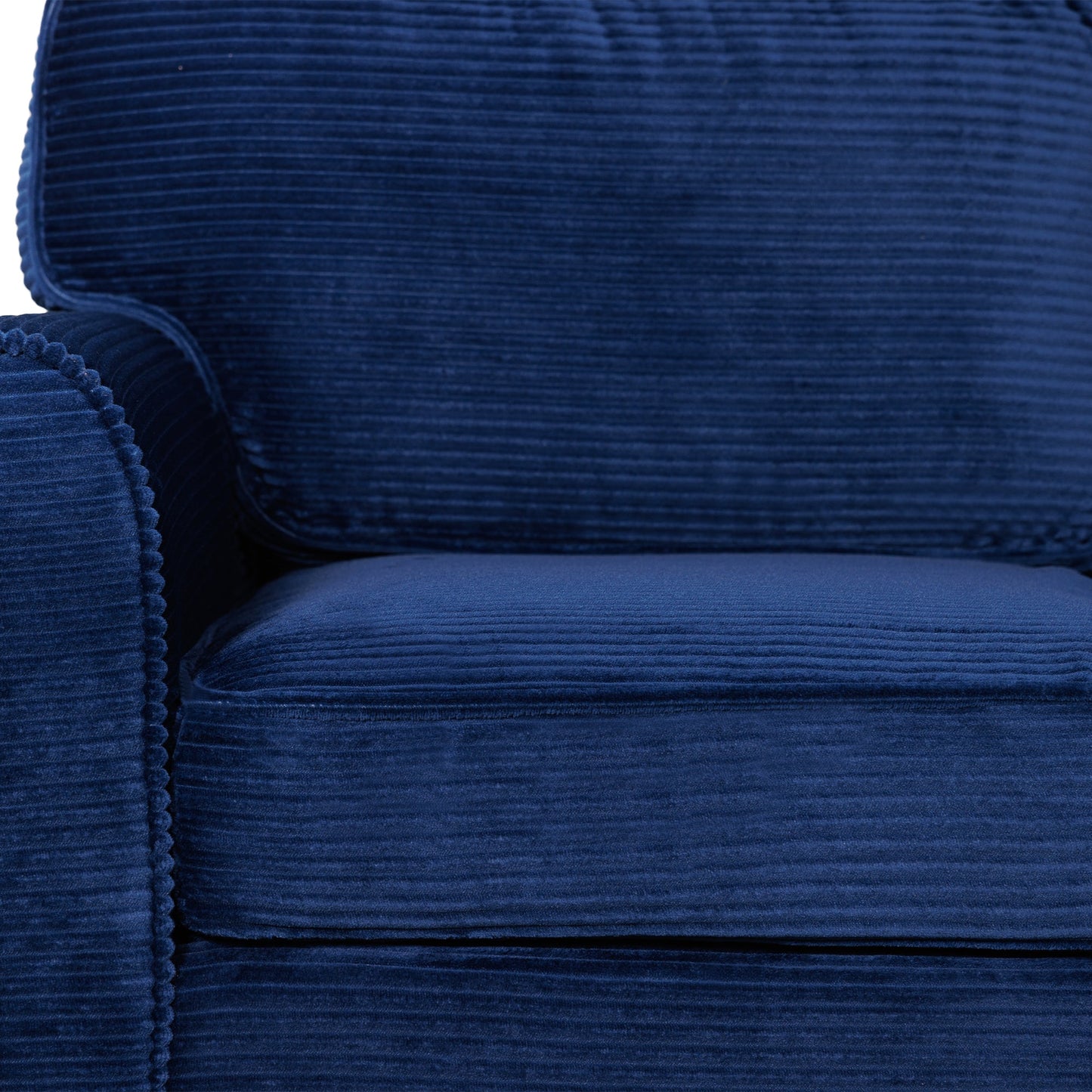 57' Modern 2 - Seater Corduroy Sofa With Removable Backrest & Seat Cushions,Padded Armrests,High Rebound Sponge Filled with Solid Wood and Composite Frame,Easy Assembly For Living Room,Bedroom,Office. - 1st Choice Furniture Direct