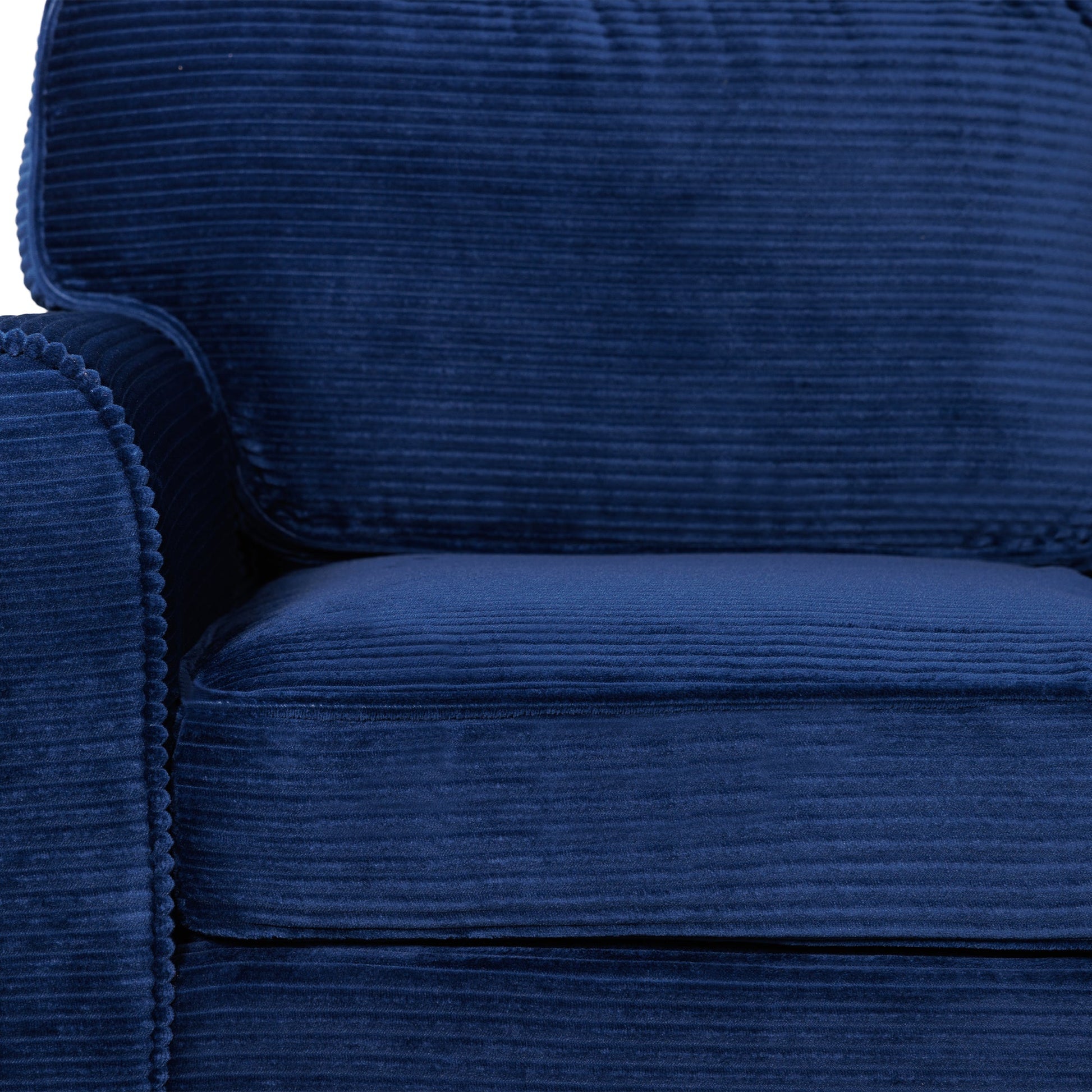 57' Modern 2 - Seater Corduroy Sofa With Removable Backrest & Seat Cushions,Padded Armrests,High Rebound Sponge Filled with Solid Wood and Composite Frame,Easy Assembly For Living Room,Bedroom,Office. - 1st Choice Furniture Direct