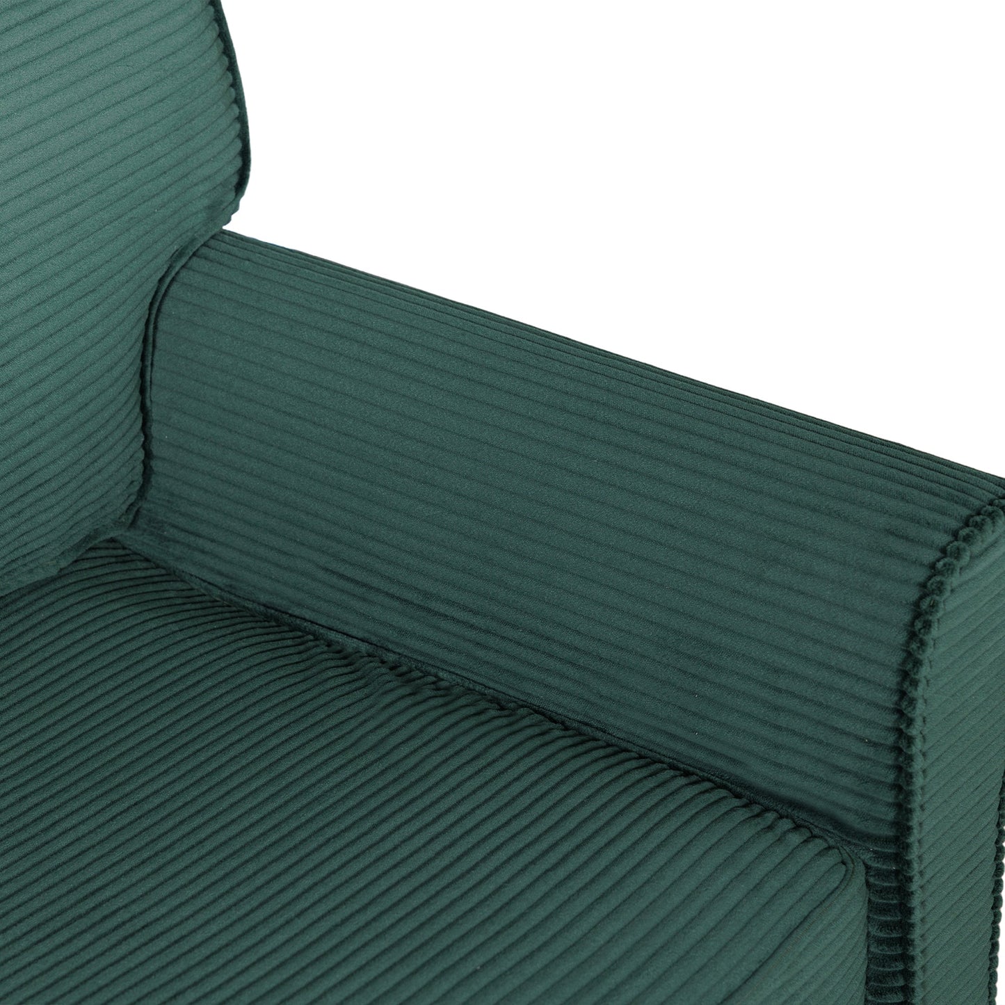 57' Modern 2 - Seater Corduroy Sofa With Removable Backrest & Seat Cushions,Padded Armrests,High Rebound Sponge Filled with Solid Wood and Composite Frame,Easy Assembly For Living Room,Bedroom,Office. - 1st Choice Furniture Direct