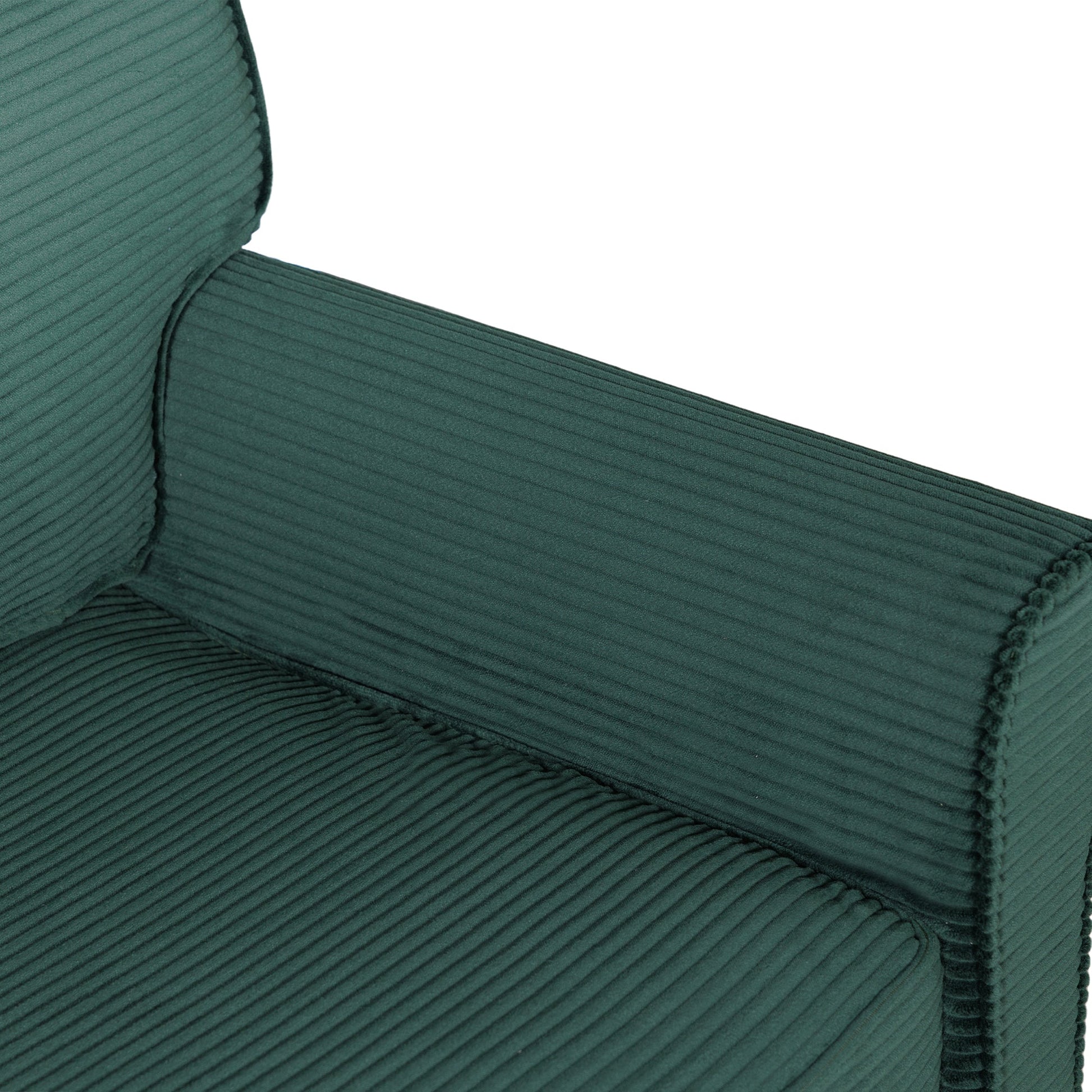 57' Modern 2 - Seater Corduroy Sofa With Removable Backrest & Seat Cushions,Padded Armrests,High Rebound Sponge Filled with Solid Wood and Composite Frame,Easy Assembly For Living Room,Bedroom,Office. - 1st Choice Furniture Direct