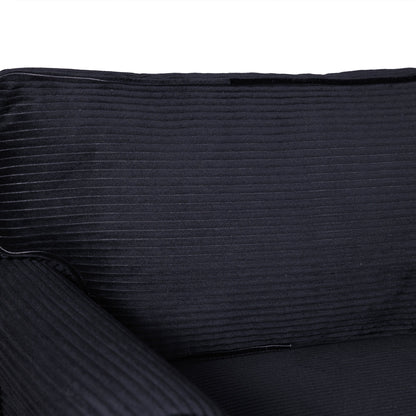 57' Modern 2 - Seater Corduroy Sofa With Removable Backrest & Seat Cushions,Padded Armrests,High Rebound Sponge Filled with Solid Wood and Composite Frame,Easy Assembly For Living Room,Bedroom,Office. - 1st Choice Furniture Direct