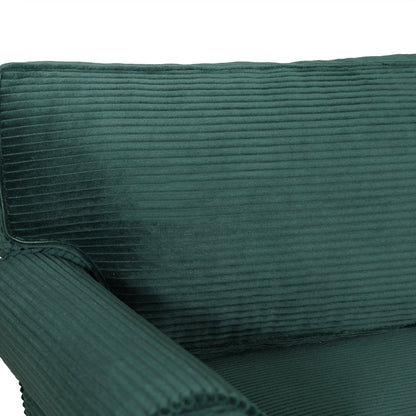57' Modern 2 - Seater Corduroy Sofa With Removable Backrest & Seat Cushions,Padded Armrests,High Rebound Sponge Filled with Solid Wood and Composite Frame,Easy Assembly For Living Room,Bedroom,Office. - 1st Choice Furniture Direct