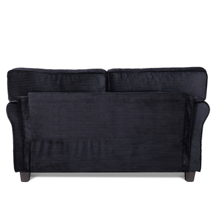 57' Modern 2 - Seater Corduroy Sofa With Removable Backrest & Seat Cushions,Padded Armrests,High Rebound Sponge Filled with Solid Wood and Composite Frame,Easy Assembly For Living Room,Bedroom,Office. - 1st Choice Furniture Direct