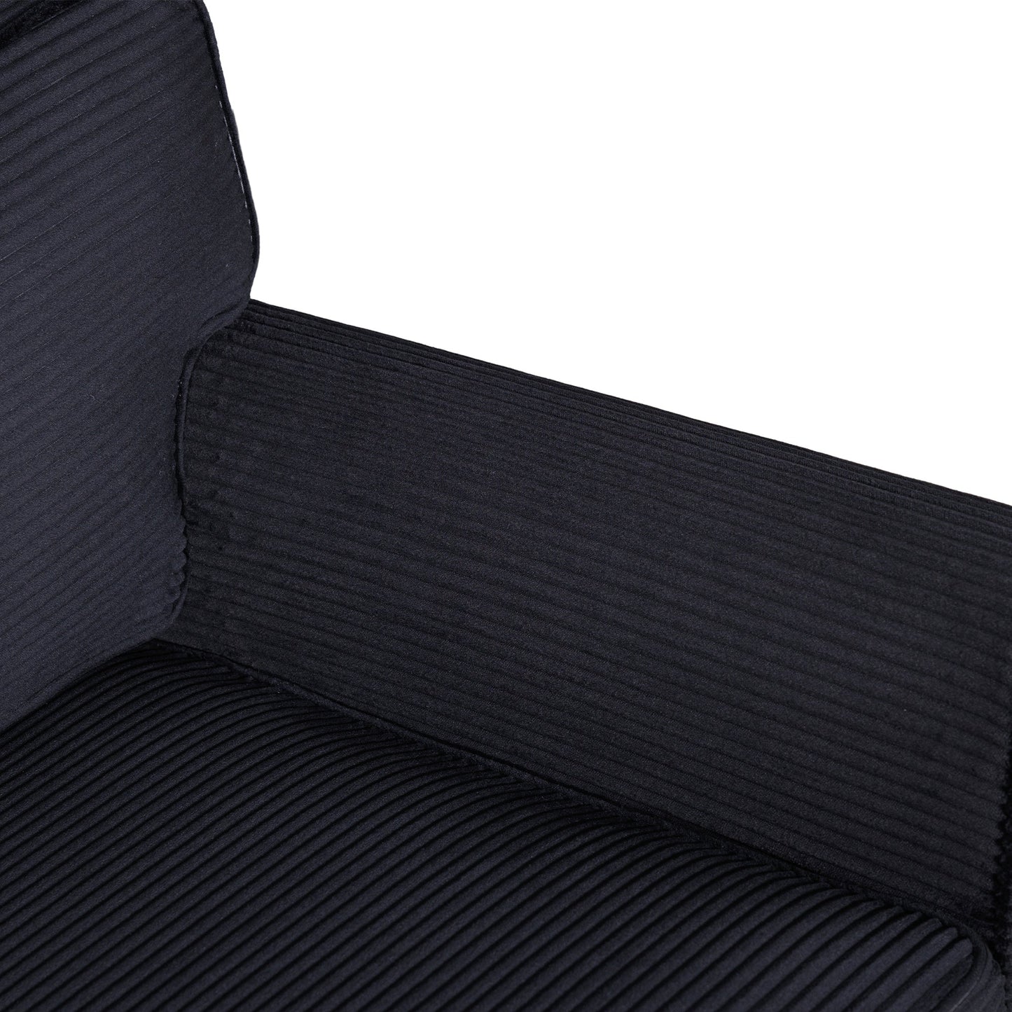 57' Modern 2 - Seater Corduroy Sofa With Removable Backrest & Seat Cushions,Padded Armrests,High Rebound Sponge Filled with Solid Wood and Composite Frame,Easy Assembly For Living Room,Bedroom,Office. - 1st Choice Furniture Direct