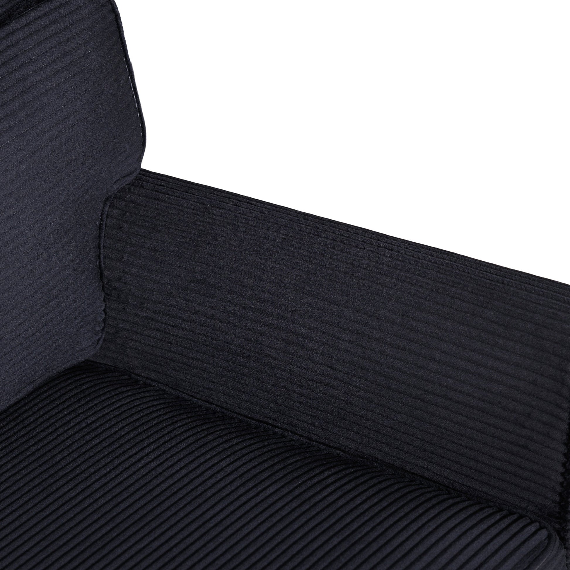57' Modern 2 - Seater Corduroy Sofa With Removable Backrest & Seat Cushions,Padded Armrests,High Rebound Sponge Filled with Solid Wood and Composite Frame,Easy Assembly For Living Room,Bedroom,Office. - 1st Choice Furniture Direct