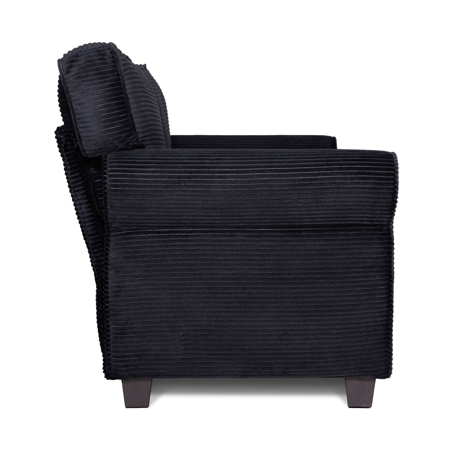 57' Modern 2 - Seater Corduroy Sofa With Removable Backrest & Seat Cushions,Padded Armrests,High Rebound Sponge Filled with Solid Wood and Composite Frame,Easy Assembly For Living Room,Bedroom,Office. - 1st Choice Furniture Direct