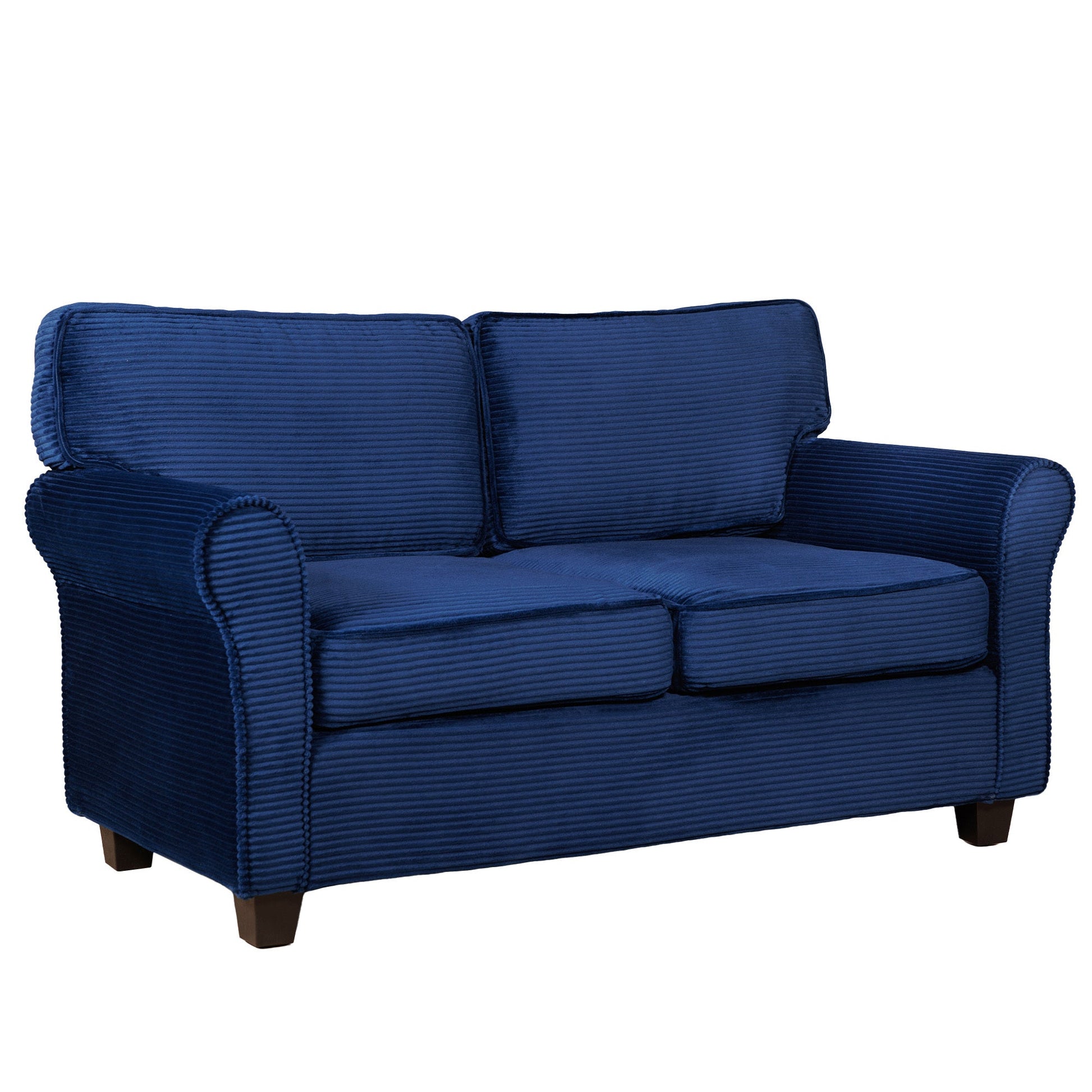 57' Modern 2 - Seater Corduroy Sofa With Removable Backrest & Seat Cushions,Padded Armrests,High Rebound Sponge Filled with Solid Wood and Composite Frame,Easy Assembly For Living Room,Bedroom,Office. - 1st Choice Furniture Direct