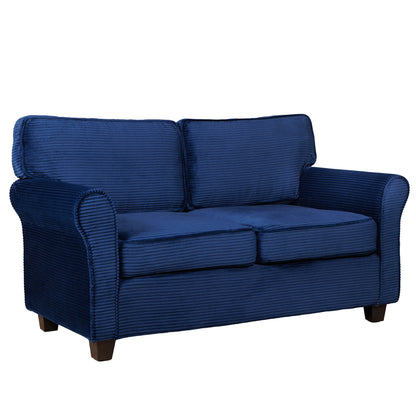 57' Modern 2 - Seater Corduroy Sofa With Removable Backrest & Seat Cushions,Padded Armrests,High Rebound Sponge Filled with Solid Wood and Composite Frame,Easy Assembly For Living Room,Bedroom,Office. - 1st Choice Furniture Direct