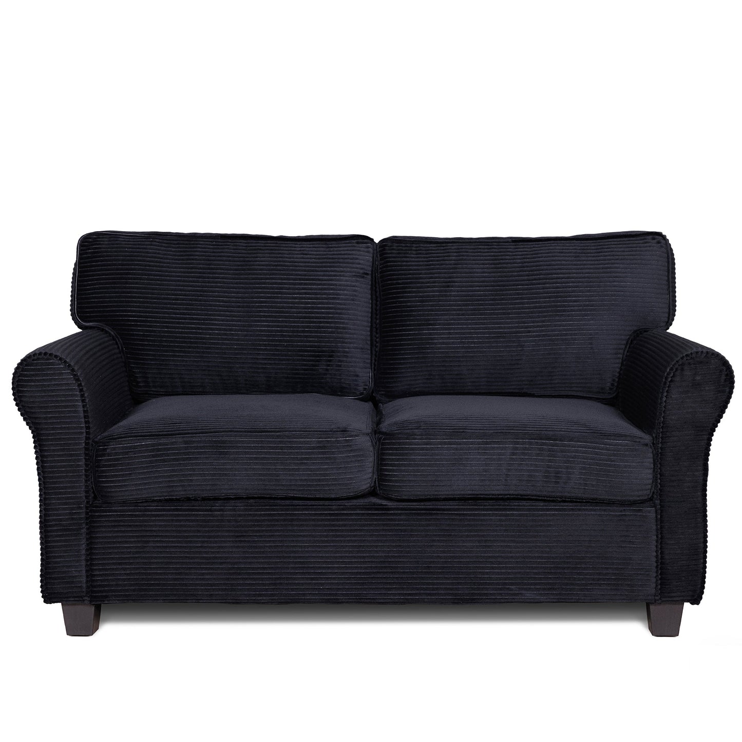 57' Modern 2 - Seater Corduroy Sofa With Removable Backrest & Seat Cushions,Padded Armrests,High Rebound Sponge Filled with Solid Wood and Composite Frame,Easy Assembly For Living Room,Bedroom,Office. - 1st Choice Furniture Direct
