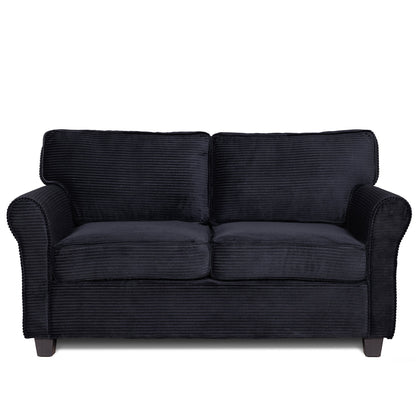 57' Modern 2 - Seater Corduroy Sofa With Removable Backrest & Seat Cushions,Padded Armrests,High Rebound Sponge Filled with Solid Wood and Composite Frame,Easy Assembly For Living Room,Bedroom,Office. - 1st Choice Furniture Direct