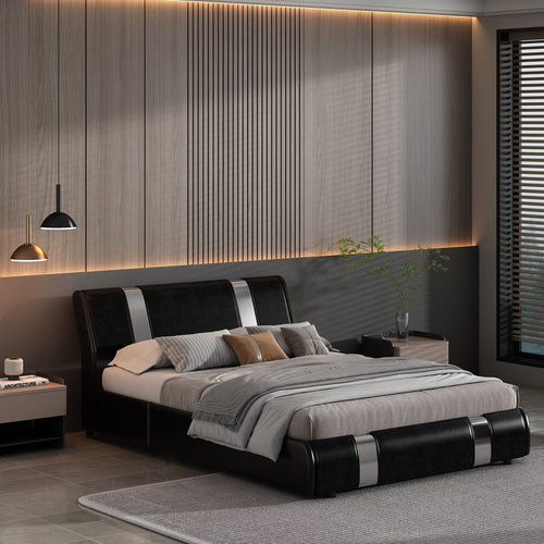 1st Choice Full Size Lift Up Storage Bed Frame with Stainless Steel