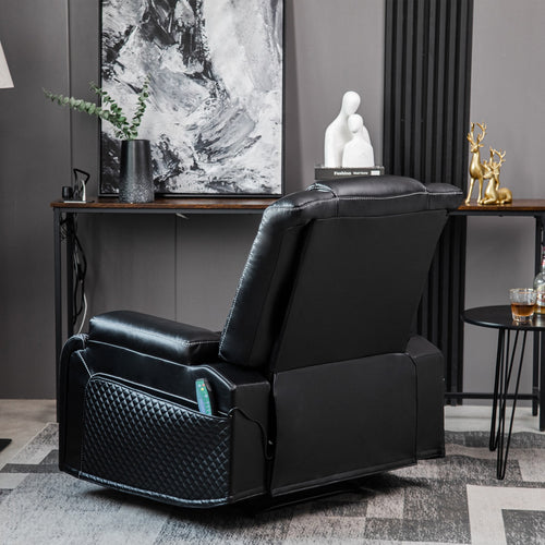 1st Choice Faux Leather Heated Theater Recliner Sofa with Massage Reclining