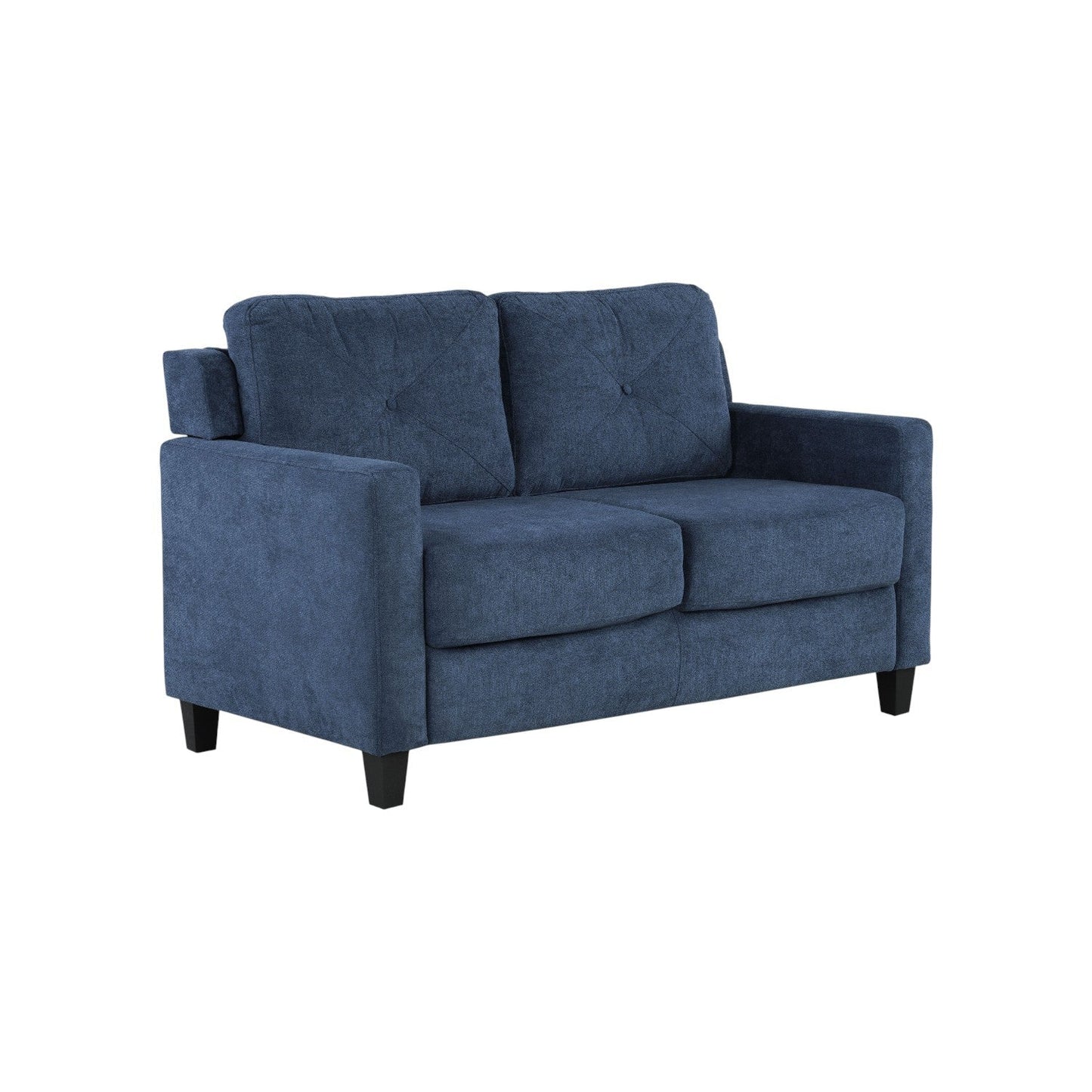 58'W Navy Chenille Loveseat - 1st Choice Furniture Direct