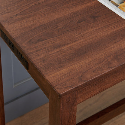 59 Inch Bar Table, Dining Table, Sofa Table with Power Outlet, 3 Upholstered Stools, 4 Piece Bar Table and Chair Set for Living Room, Dining Room, Kitchen - 1st Choice Furniture Direct