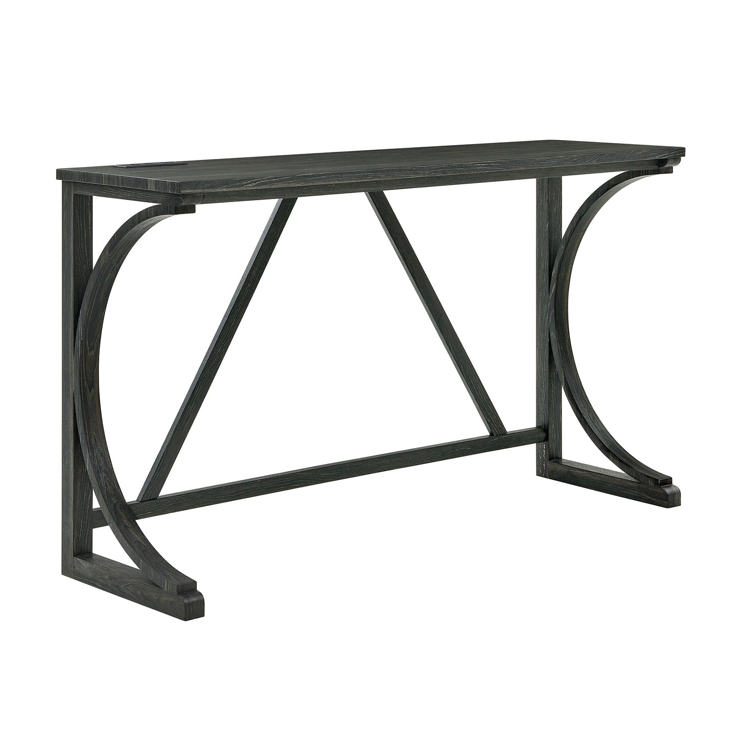 59 Inch Bar Table, Dining Table, Sofa Table with Power Outlet, 3 Upholstered Stools, 4 Piece Bar Table and Chair Set for Living Room, Dining Room, Kitchen - 1st Choice Furniture Direct