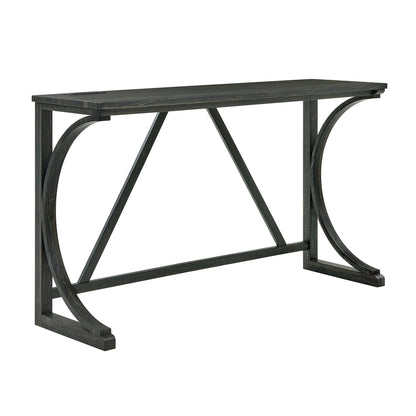 59 Inch Bar Table, Dining Table, Sofa Table with Power Outlet, 3 Upholstered Stools, 4 Piece Bar Table and Chair Set for Living Room, Dining Room, Kitchen - 1st Choice Furniture Direct