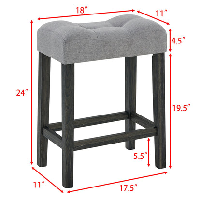 59 Inch Bar Table, Dining Table, Sofa Table with Power Outlet, 3 Upholstered Stools, 4 Piece Bar Table and Chair Set for Living Room, Dining Room, Kitchen - 1st Choice Furniture Direct