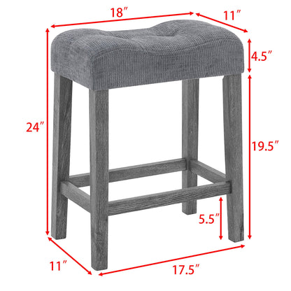 59 Inch Bar Table, Dining Table, Sofa Table with Power Outlet, 3 Upholstered Stools, 4 Piece Bar Table and Chair Set for Living Room, Dining Room, Kitchen - 1st Choice Furniture Direct