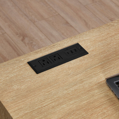 59 Inch Bar Table, Dining Table, Sofa Table with Power Outlet, 3 Upholstered Stools, 4 Piece Bar Table and Chair Set for Living Room, Dining Room, Kitchen - 1st Choice Furniture Direct