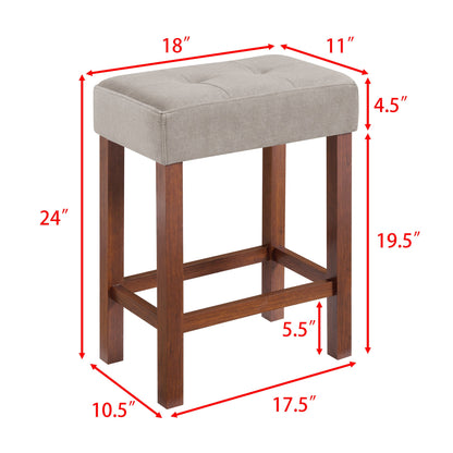 59 Inch Bar Table, Dining Table, Sofa Table with Power Outlet, 3 Upholstered Stools, 4 Piece Bar Table and Chair Set for Living Room, Dining Room, Kitchen - 1st Choice Furniture Direct