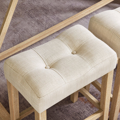 59 Inch Bar Table, Dining Table, Sofa Table with Power Outlet, 3 Upholstered Stools, 4 Piece Bar Table and Chair Set for Living Room, Dining Room, Kitchen - 1st Choice Furniture Direct