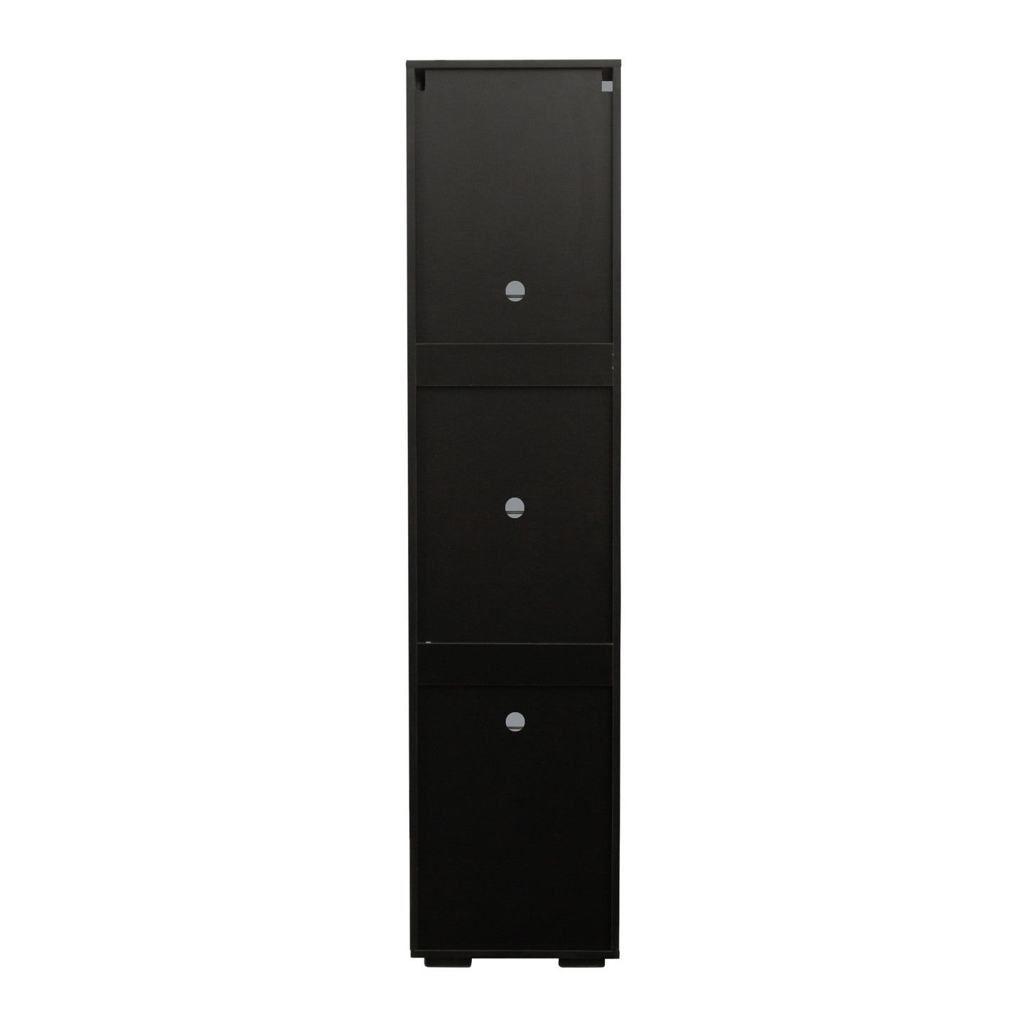 1st Choice Modern Side Cabinet with Aluminum Strip Lamp in Black