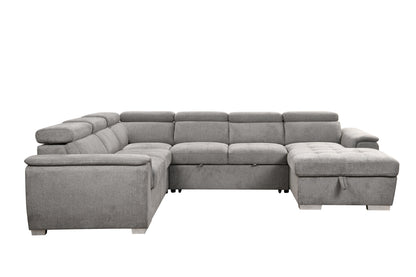 1st Choice Modern 7-seat Sectional Sofa Couch with Adjustable Headrest