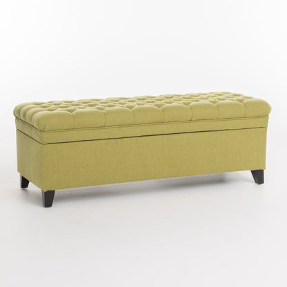 1st Choice Contemporary Storage Bench Ottoman Solution in Green